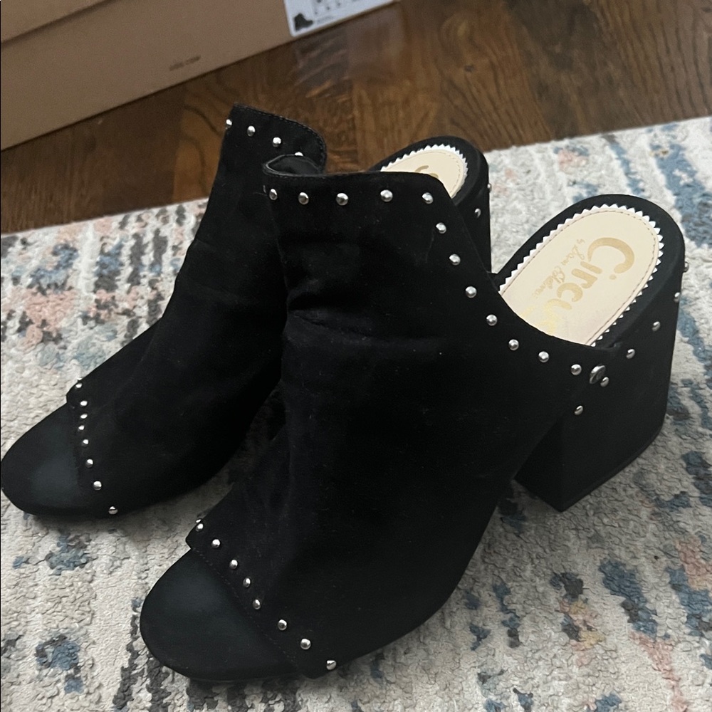 Circus by Sam Edelman Black Studded Mules